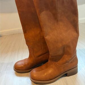 Princess Polly Brown Heeled Boots